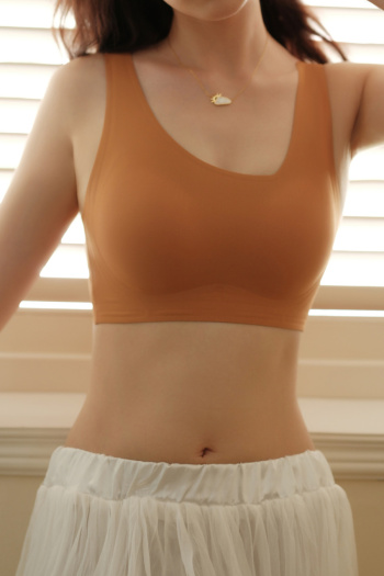 sexy slight stretch 5 colors soft quick-dry traceless padded bras(asia size)