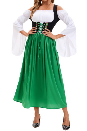 non-stretch medieval farm maid costumes(with headscarf)