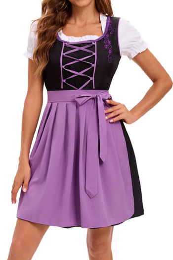 plus size non-stretch oktoberfest maid costumes(with apron&laces)