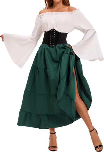 plus size slight stretch off shoulder with waistband costumes