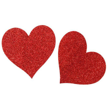 one pair new sexy heart shape breathable nipple stickers