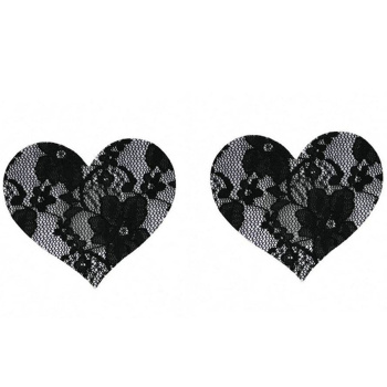 one pair new sexy lace heart shape breathable nipple stickers
