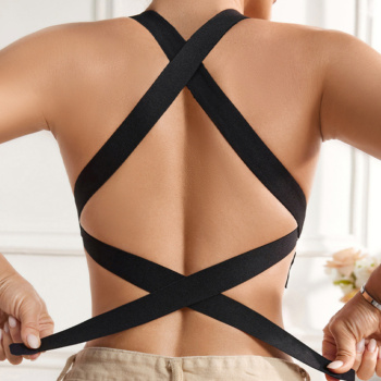 sexy slight stretch beautiful back thin breathable push up bra
