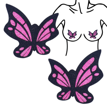 fifty pair glitter butterfly shape disposable nipple pad(length: 8.3cm)