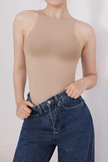 sexy high stretch 5 colors crew neck sleeveless shapewear