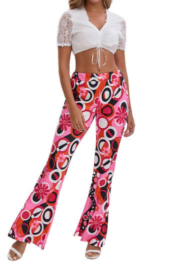 sexy slight stretch batch printing oktoberfest pants sets