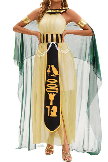 sexy non-stretch halloween greek goddess costumes(with neck ring&belt&hand ring)
