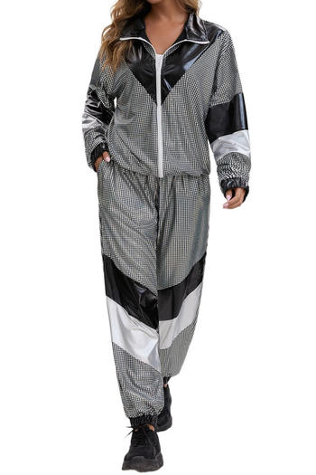 plus size non-stretch party pants sets disco costumes