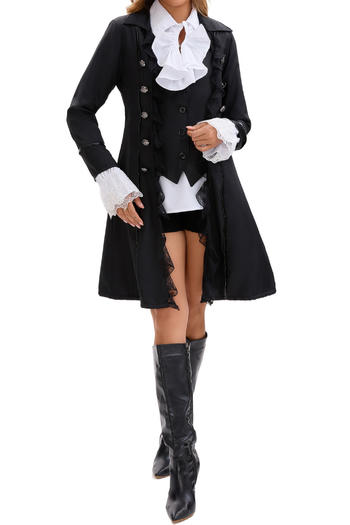 plus size non-stretch medieval two-piece set costumes(no shorts)