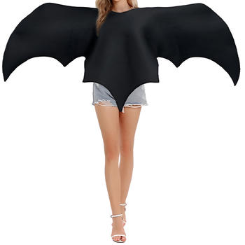 sexy slight stretch halloween solid color bat costumes(only top)