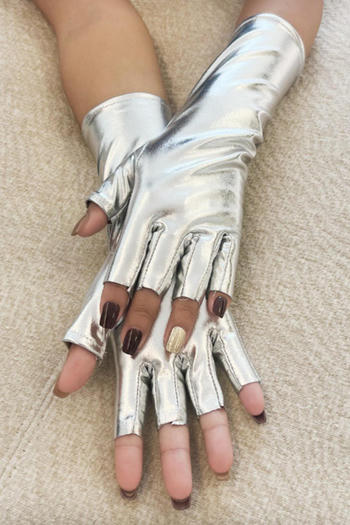 one pair new halloween 4 colors glossy long gloves(length:28cm)