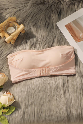 sexy slight stretch solid color tube design traceless padded bras