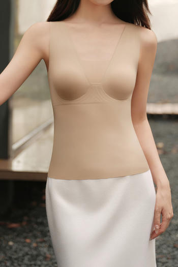 sexy slight stretch 4 colors v-neck traceless padded bras(asia size)