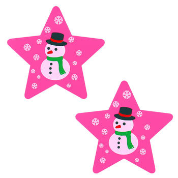 fifty pair sexy christmas pentagram shape disposable nipple pad (length:8.2cm)