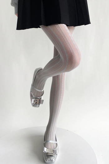 sexy high stretch 5 colors dot cutout fishnet tights
