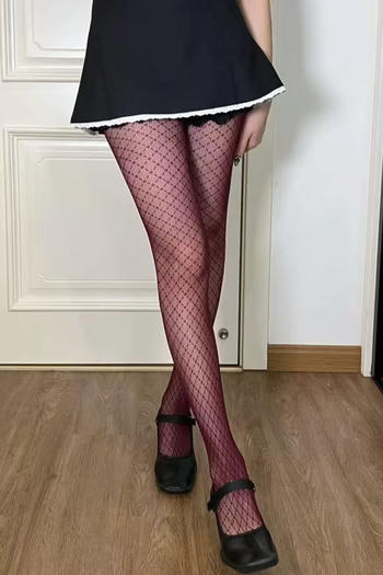 sexy high stretch 6 colors rhombus cross fishnet tights