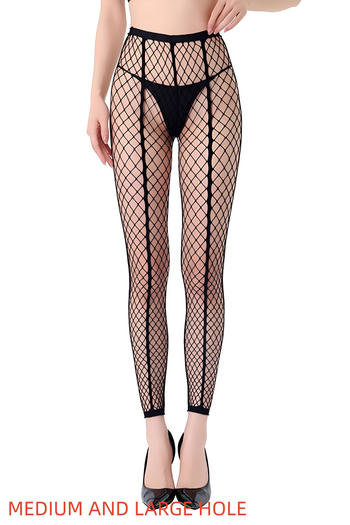 sexy high stretch medium and large hole fishnet hollow tight tights(no thong)