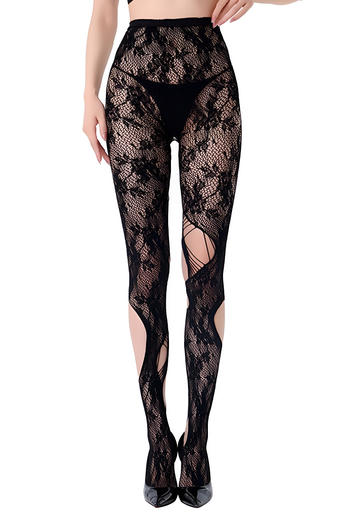 sexy hot high stretch see through lace hollow tights(no thong)
