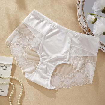 sexy slight stretch see-through lace stitching thin quick-drying briefs