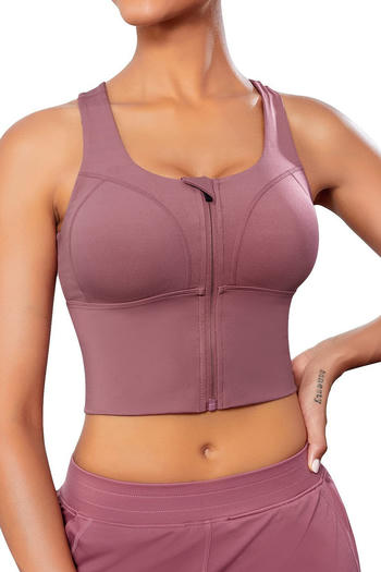 stylish plus size high stretch solid colour zip-up shapewear vest