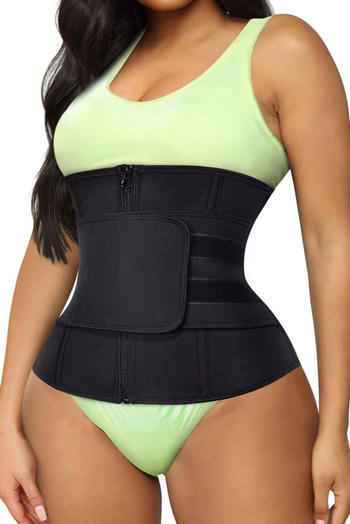 women's sports plus size high stretch waist trainer velcro shapewear