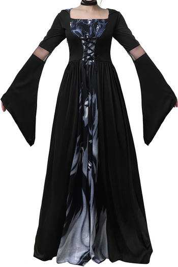 sexy plus size slight stretch halloween hooded witch costumes