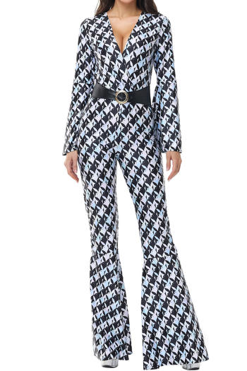 sexy slight stretch halloween v-neck bunny printing costumes