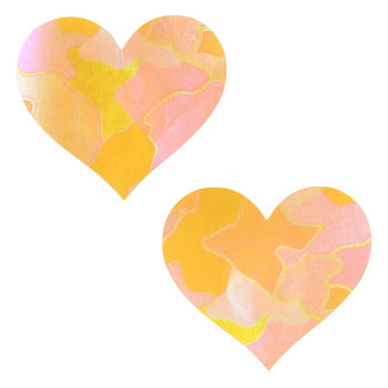 fifty pair sexy heart shaped disposable breathable nipple pad(length:7.7cm)