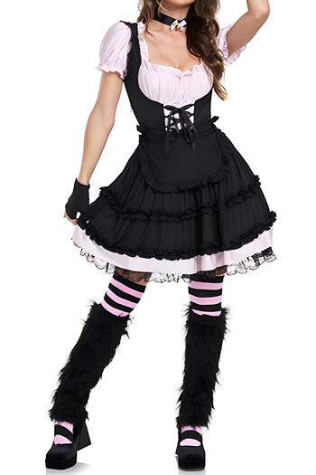 sexy stretch cat girl costumes(with hair hoop&neck ring&gloves,no stockings)