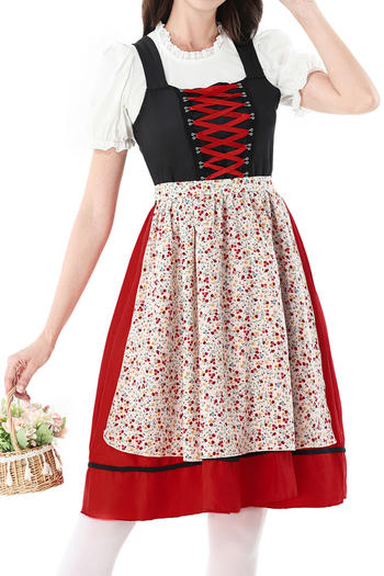 non-stretch oktoberfest maid costumes(with headdress&apron,no stockings)