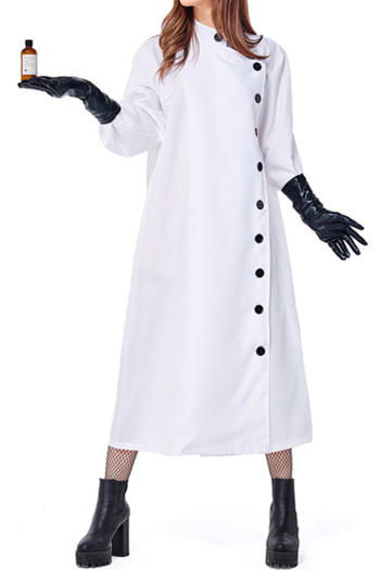 plus size non-stretch halloween scientist costumes(with gloves,no stockings)