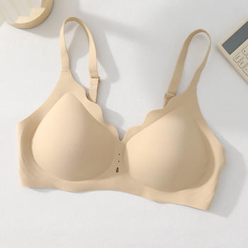 sexy slight stretch solid color seamless light breathable push-up bra