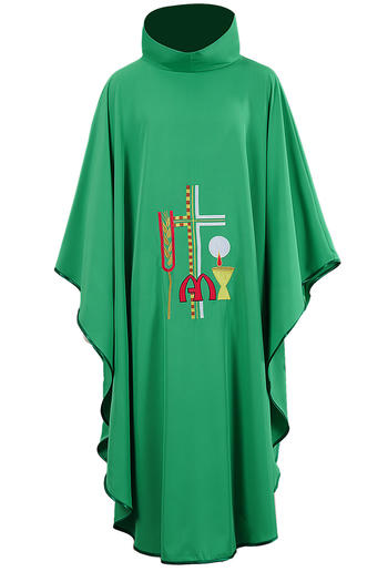 non-stretch high collar medieval cloak