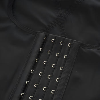 Stylish plus size high stretch 4 row hooks long sleeve shapewear