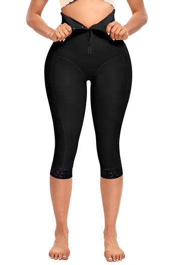 sexy plus size high stretch high waist lift hip tight shapewear crop pants