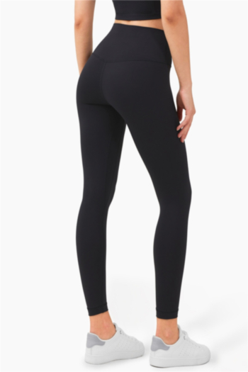 New solid color stretch high waist curvy yoga sports high quality tight pants