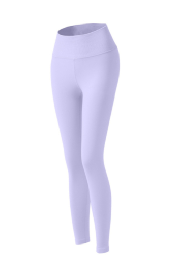 New solid color stretch high waist curvy yoga sports high quality pants