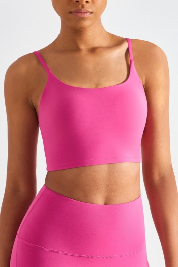 summer new 9 colors stretch padded strappy stylish simple classic fitness sports vest (only vest)