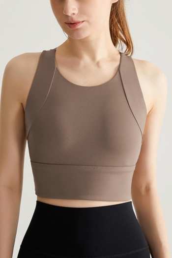 sports plus size high stretch sleeveless padded fitness bra (size runs small)