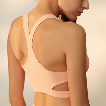 sports slight stretch padded beautiful back breathable yoga bra size run small