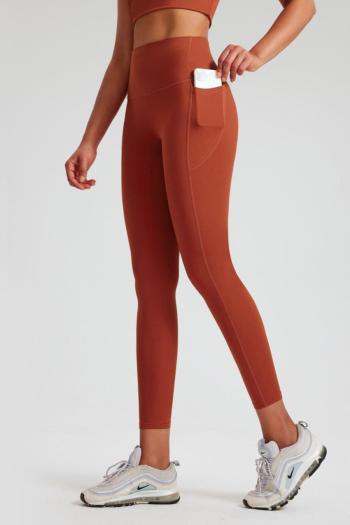 sports high stretch high waist pocket yoga fitness pants (size run small)
