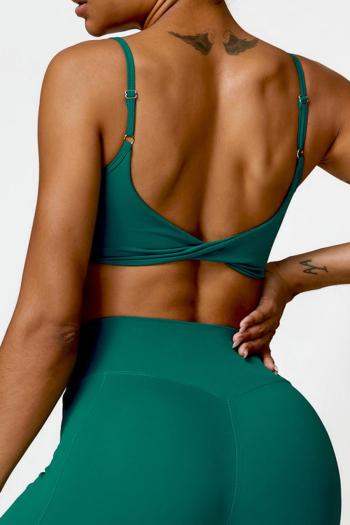 sports slight stretch sling removable padded yoga bra(size run small)
