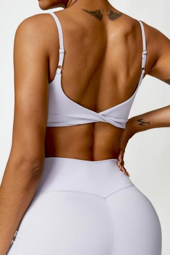 sports slight stretch sling removable padded fitness yoga bra(size run small)