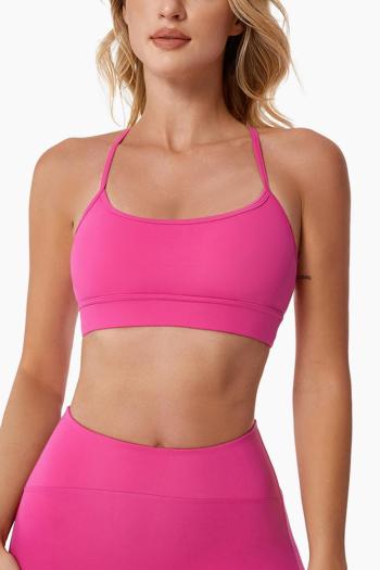 sports slight stretch 5 colors removable padded sling yoga bra(size run small)