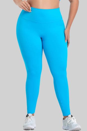 sports plus size high stretch solid silm high waist yoga pants size run small