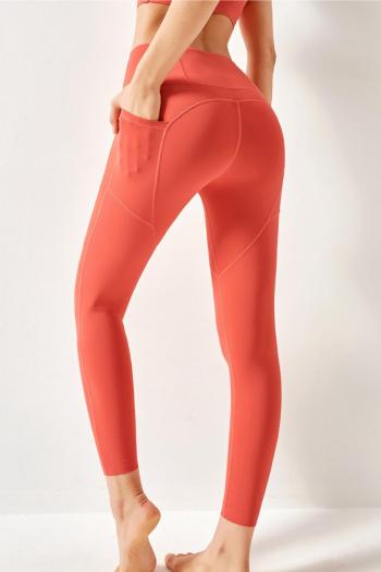 sports high stretch pockets hip lift tight yoga pants(size runs small)