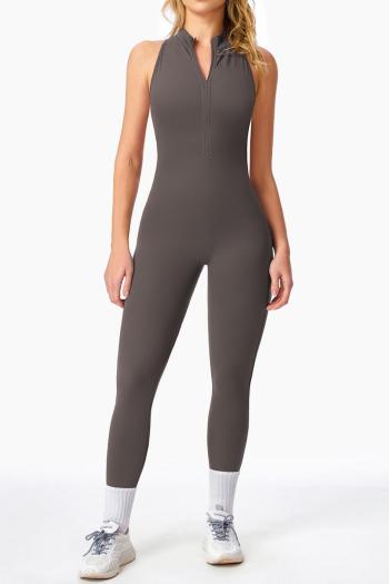 sports high stretch padded tight hollow backless yoga jumpsuit size run small