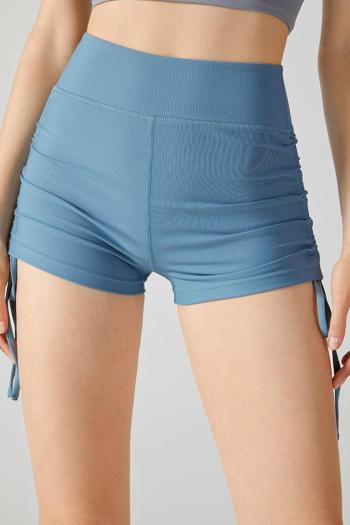 sports stylish high stretch 4 color high-waist drawstring shorts(size run small)