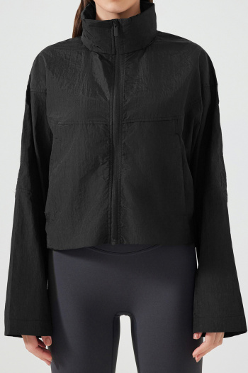 sports non-stretch loose waterproof quick-drying hooded jacket