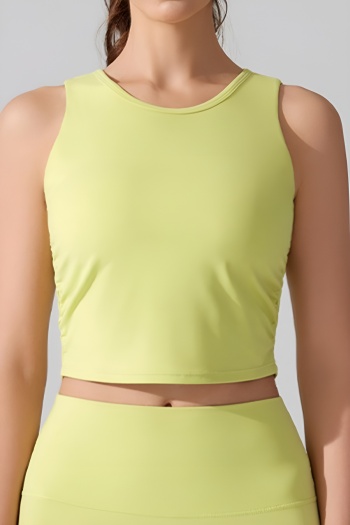 sports high stretch 4 colors padded backless yoga fitness vest(size run small)